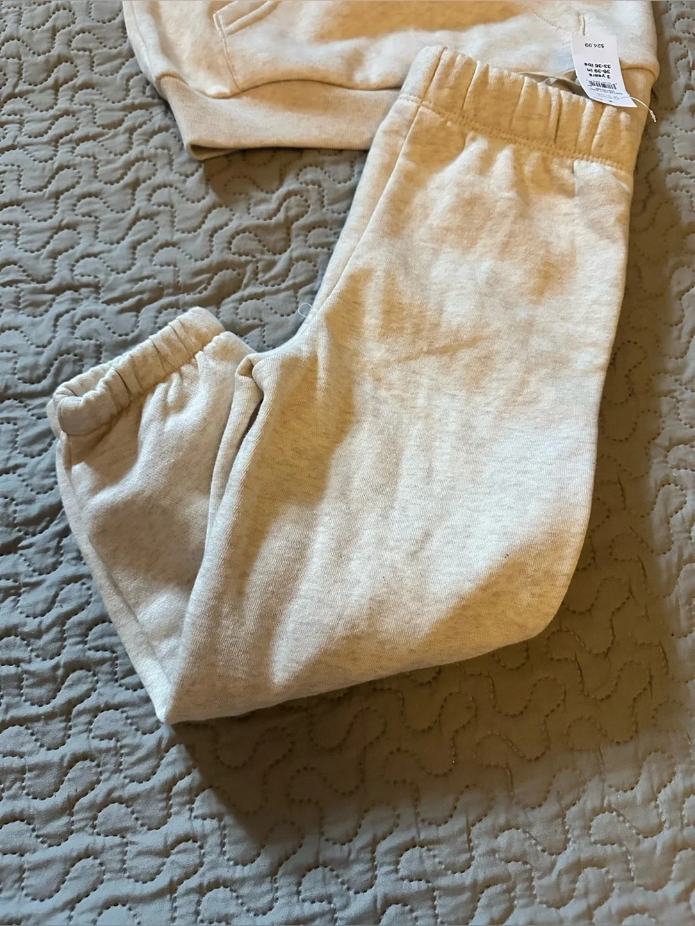 GAP Kids Cream Hoodie & Jogger Set